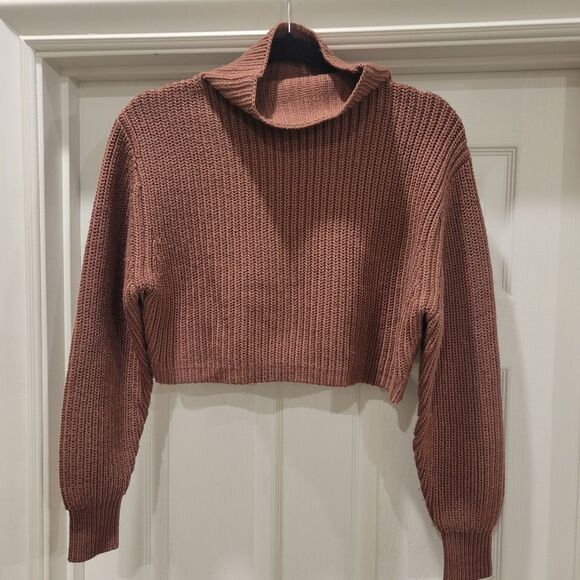 Aritzia Wilfred Montpellier crop turtleneck sweater, 2XS - Picture 1 of 8